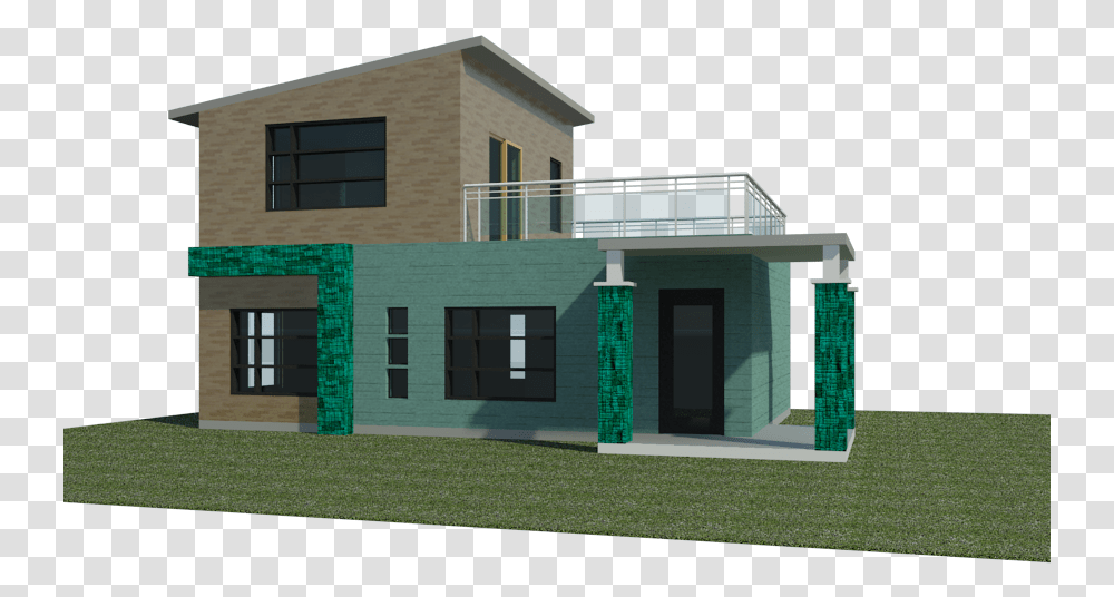 Modern House Image House Revit Floor Plan, Housing, Building, Villa, Grass Transparent Png