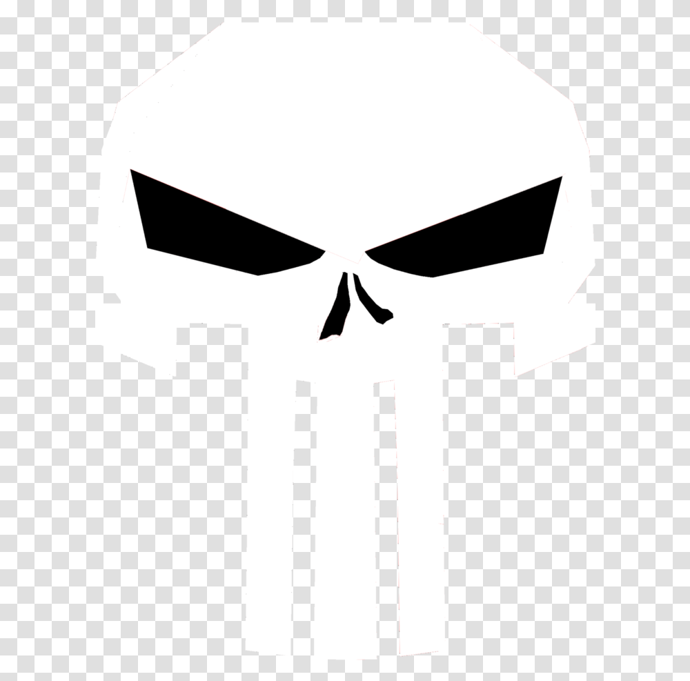 Modern Punisher Skull By Detaleader Clipart Emblem, Cross, Stencil, Logo Transparent Png