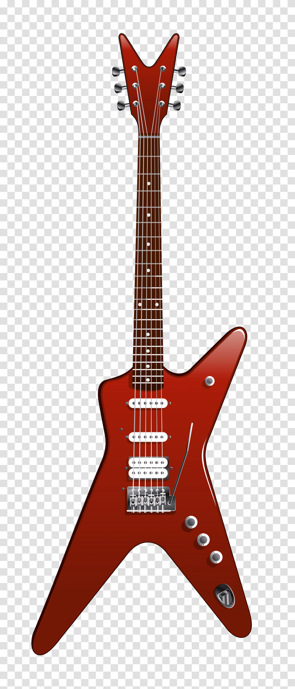 Modern Red Guitar, Electric Guitar, Leisure Activities, Musical Instrument, Bass Guitar Transparent Png
