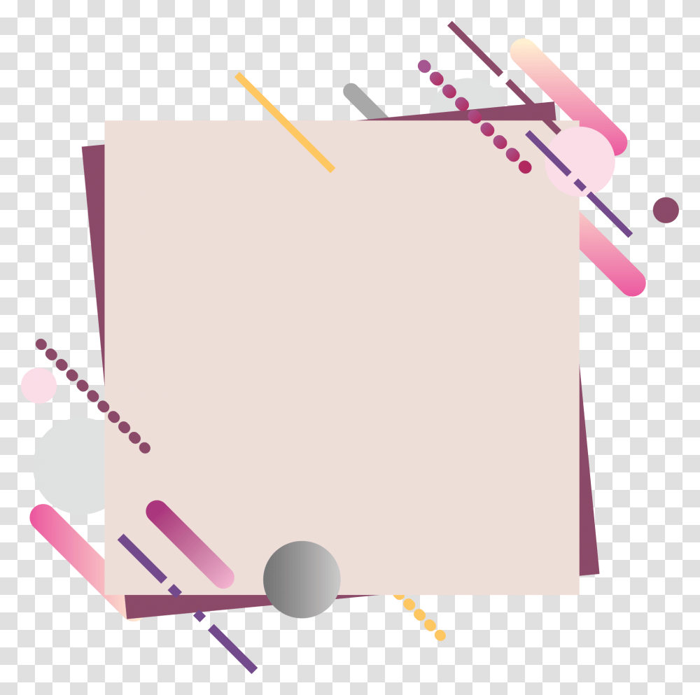 Modern Square Banner, Plot, Diagram, Hip Transparent Png