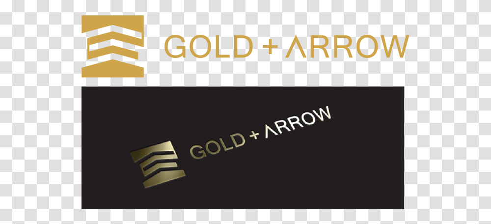 Modern Upmarket Beauty Salon Logo Design For Gold Arrow London, Text, Paper, Business Card, Face Transparent Png