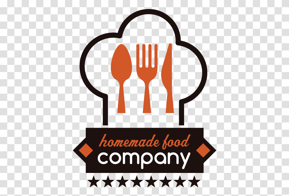 Modern Upmarket Business Logo Design For Homemade Food Chef Logo, Fork, Cutlery, Poster, Advertisement Transparent Png