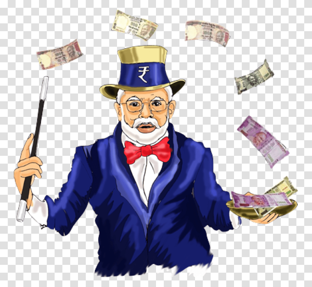 Modi Magician, Performer, Person, Human, Hat Transparent Png