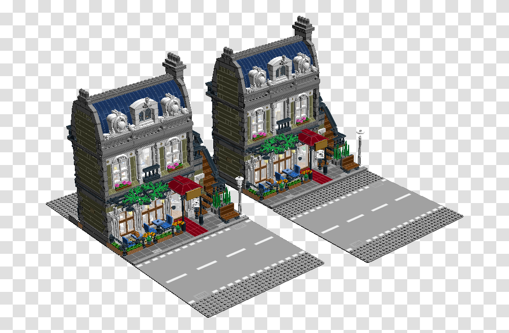 Modular Roads Lego Modular End Sidewalk, Toy, Tarmac, Intersection, Landscape Transparent Png