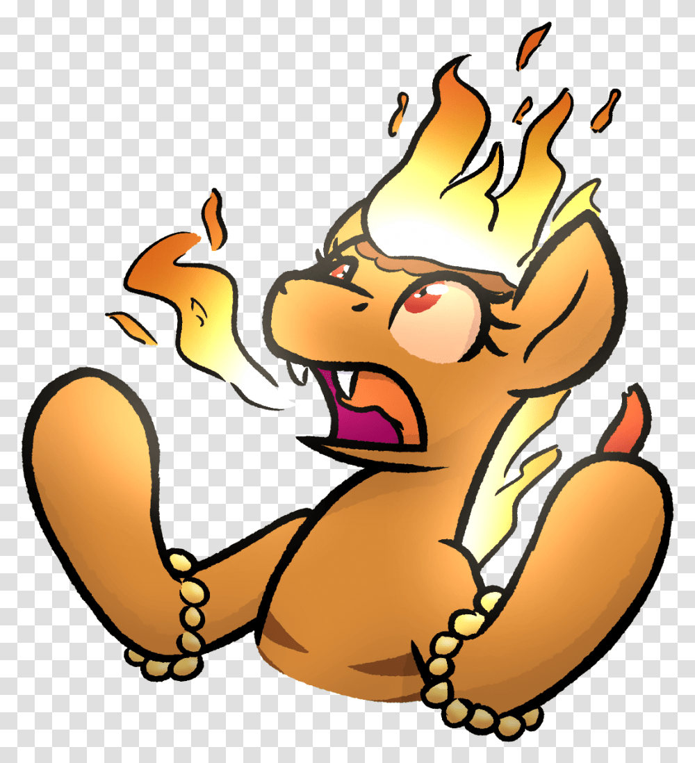 Moemneop Fangs Fire Fire Breath Fire Pony Food Cartoon, Animal, Mammal, Flame, Photography Transparent Png