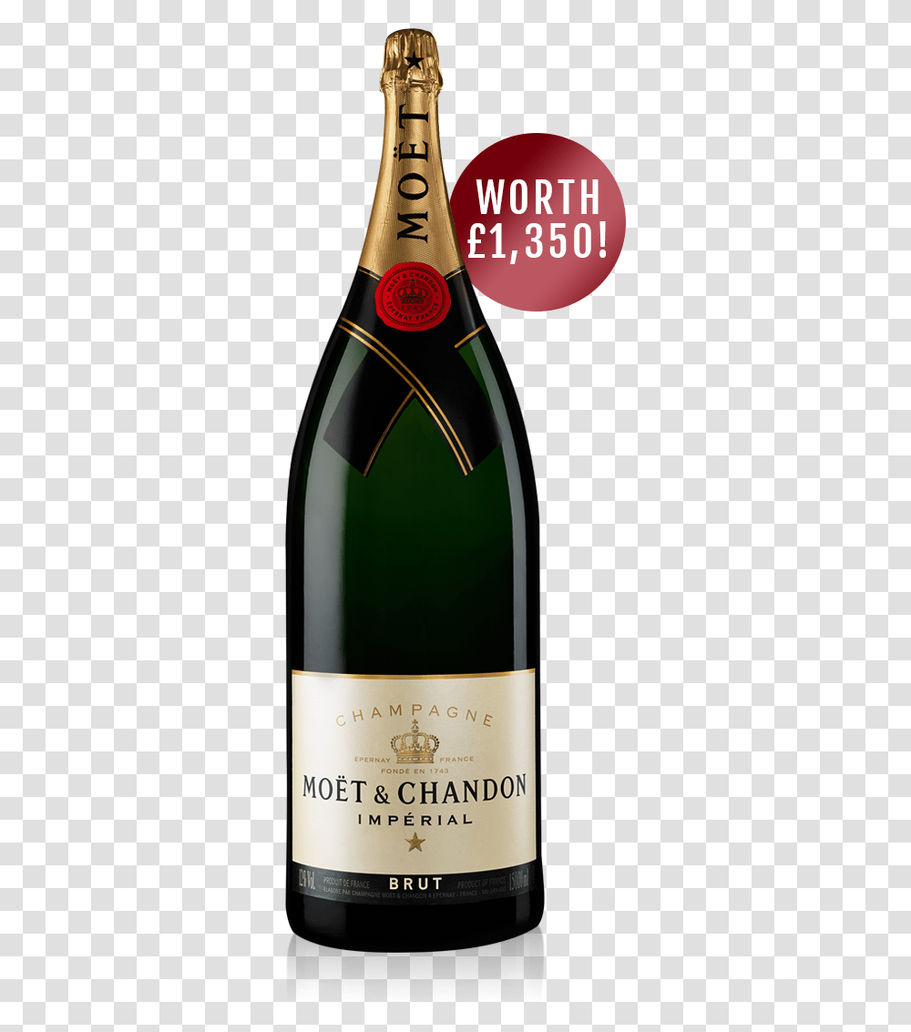 Moet Chandon 15 L, Bottle, Wine, Alcohol, Beverage Transparent Png