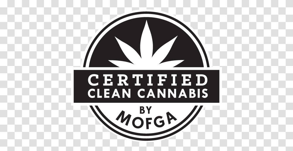 Mofga Certified Clean Cannabis Logos - Certification Circle, Label, Text, Symbol, Stencil Transparent Png