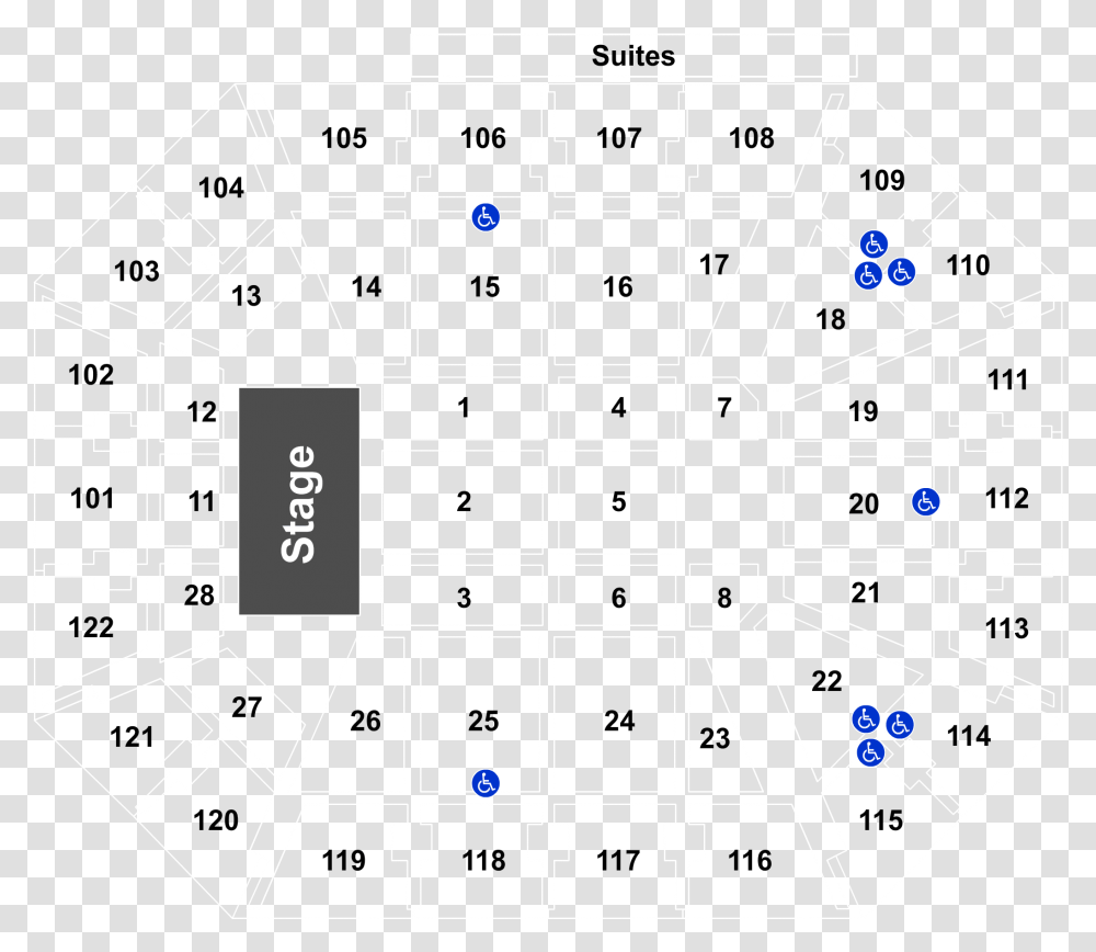 Mohegan Sun Arena Seating Chart, Diagram, Chess, Game, Floor Plan Transparent Png