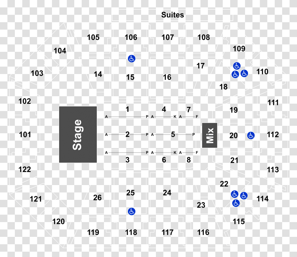 Mohegan Sun Arena Seating Chart, Floor Plan, Diagram, Plot, Chess Transparent Png