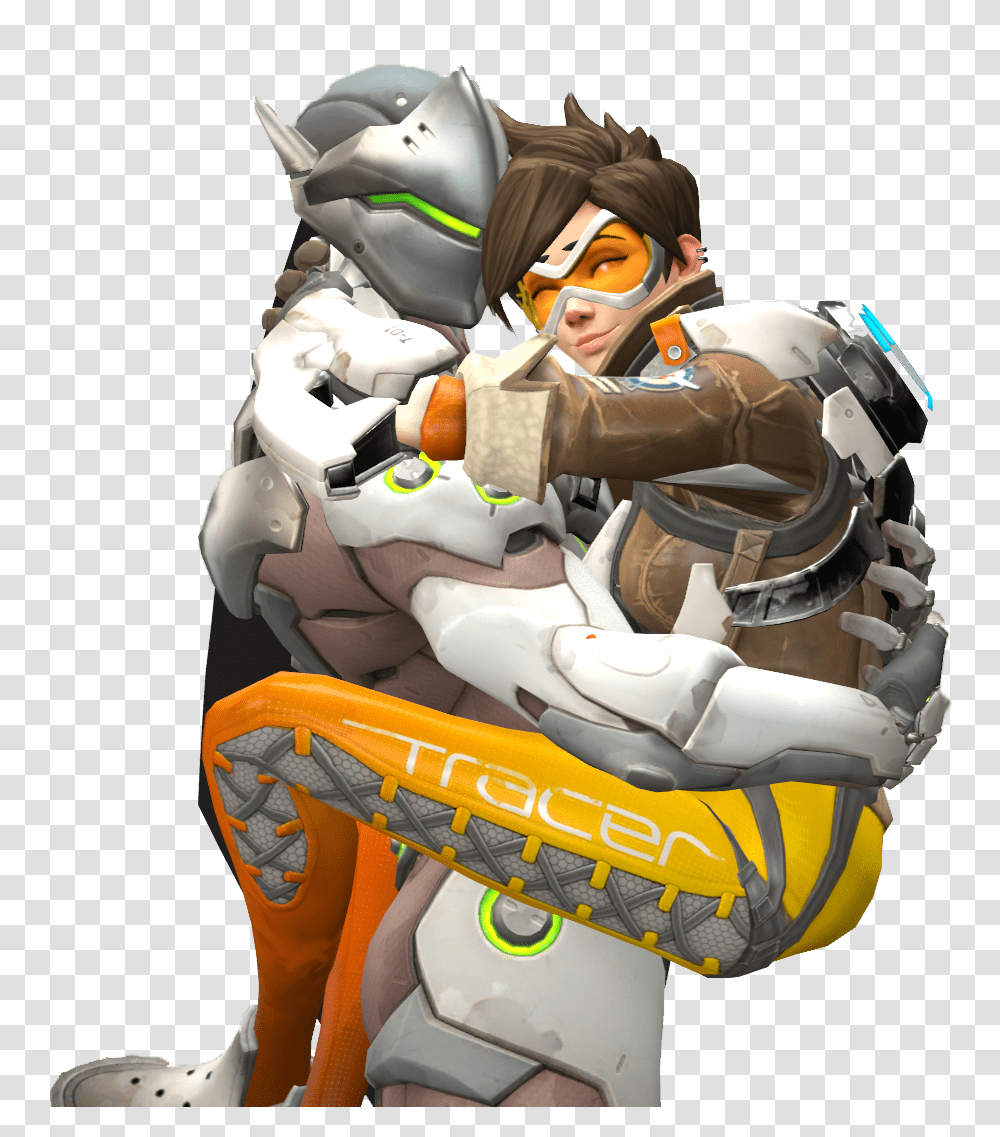 Moira Tracer Love Tracer And Genji, Overwatch, Person, Human, Toy Transparent Png