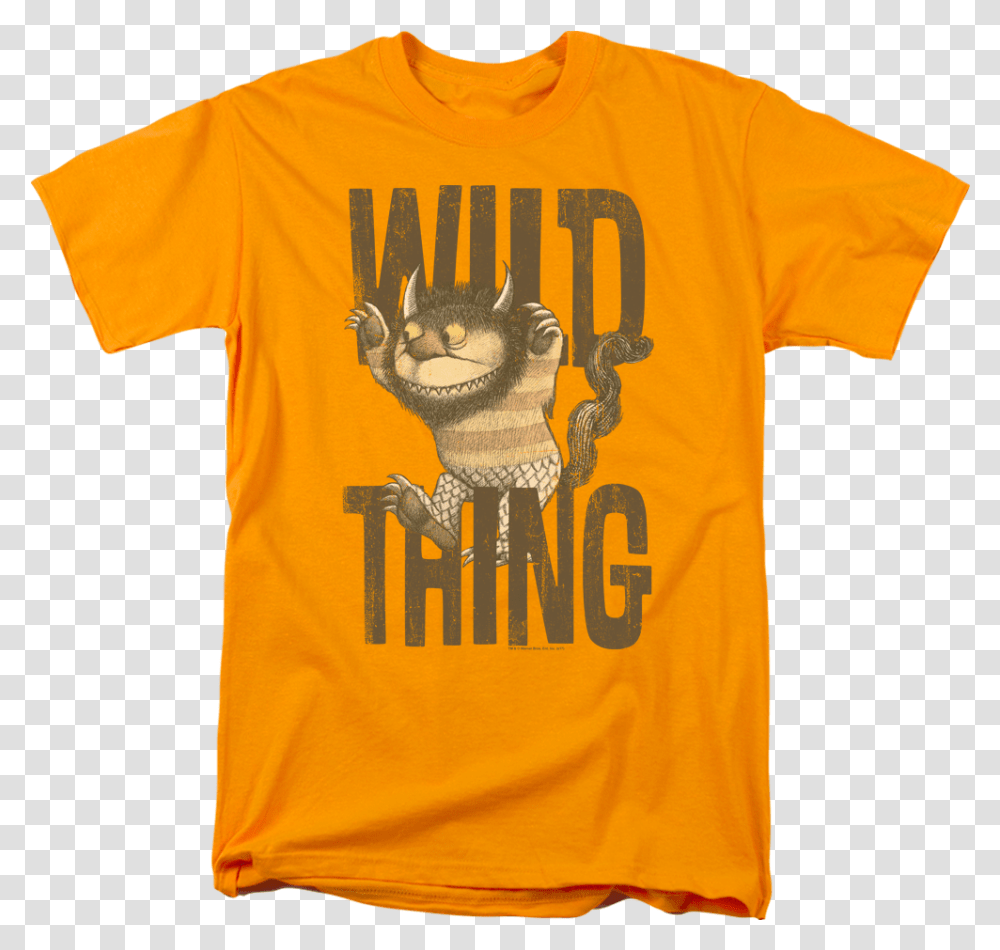 Moishe Where The Wild Things Are Orange T Shirt T Shirt Teen Titans Go, Clothing, Apparel, T-Shirt, Cat Transparent Png