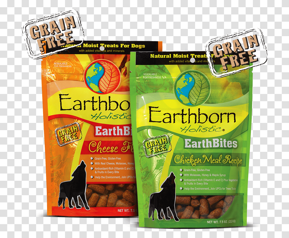 Moist Grain Free Holistic Dog Treats Bag Earthborn Holistic Treats, Food, Bird, Animal, Cat Transparent Png