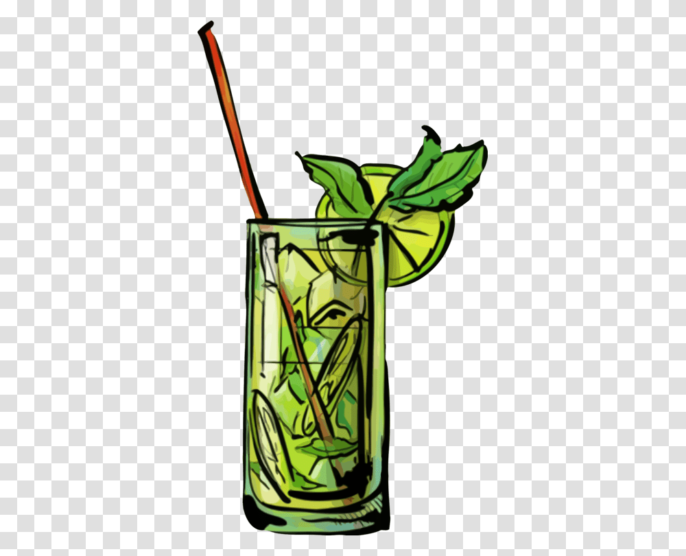 Mojito Cocktail Garnish Alcoholic Drink Long Island Iced Tea Free, Glass, Jar, Beverage, Vase Transparent Png