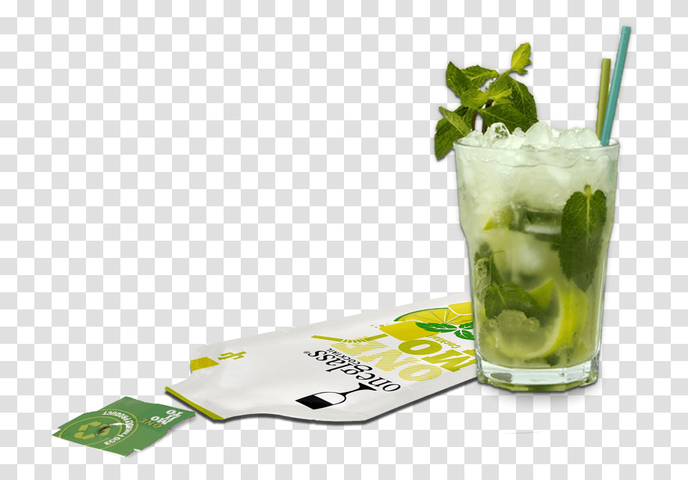 Mojito Oneglass Mojito Cocktail, Potted Plant, Vase, Jar, Pottery Transparent Png