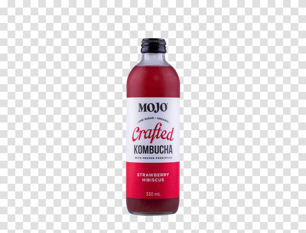 Mojo Kombucha Crafted Strawberry Hibiscus 12x330ml Bottle, Beverage, Liquor, Alcohol, Ketchup Transparent Png