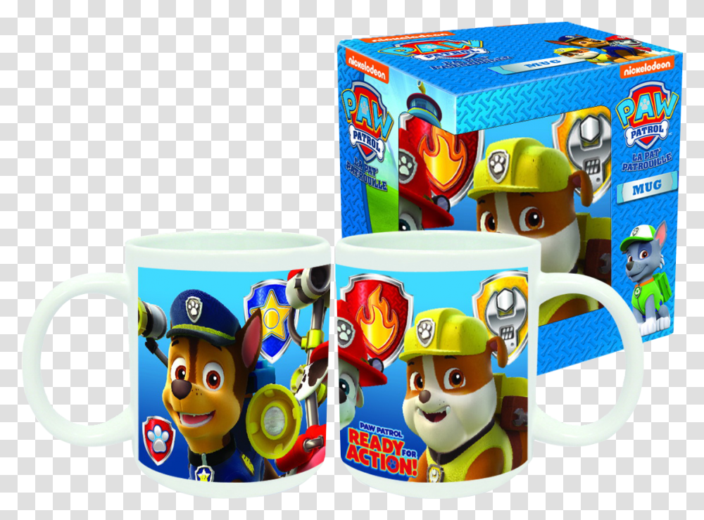 Mok Paw Patrol Taza Personalizada De Paw Patrol, Coffee Cup, Toy, Espresso, Beverage Transparent Png