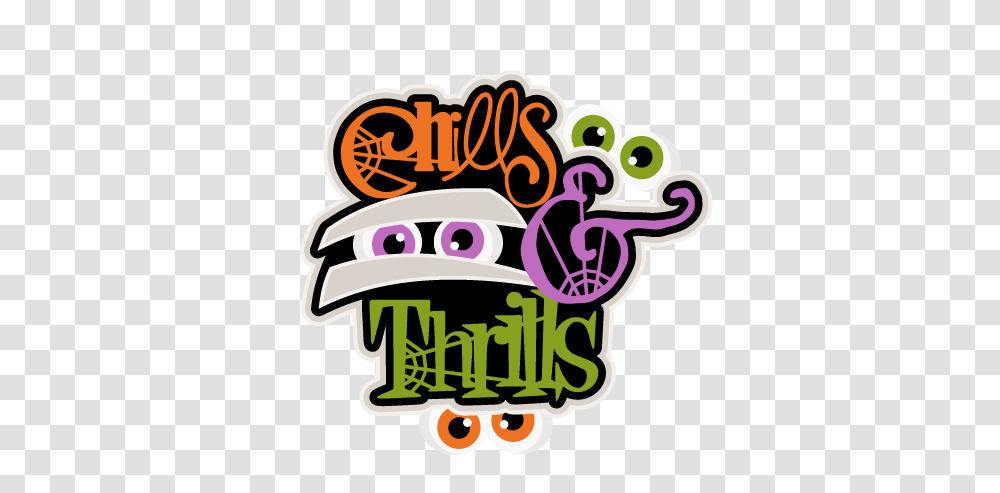 Moldes De Halloween 5 Image Chills And Thrills, Label, Text, Sticker, Graphics Transparent Png
