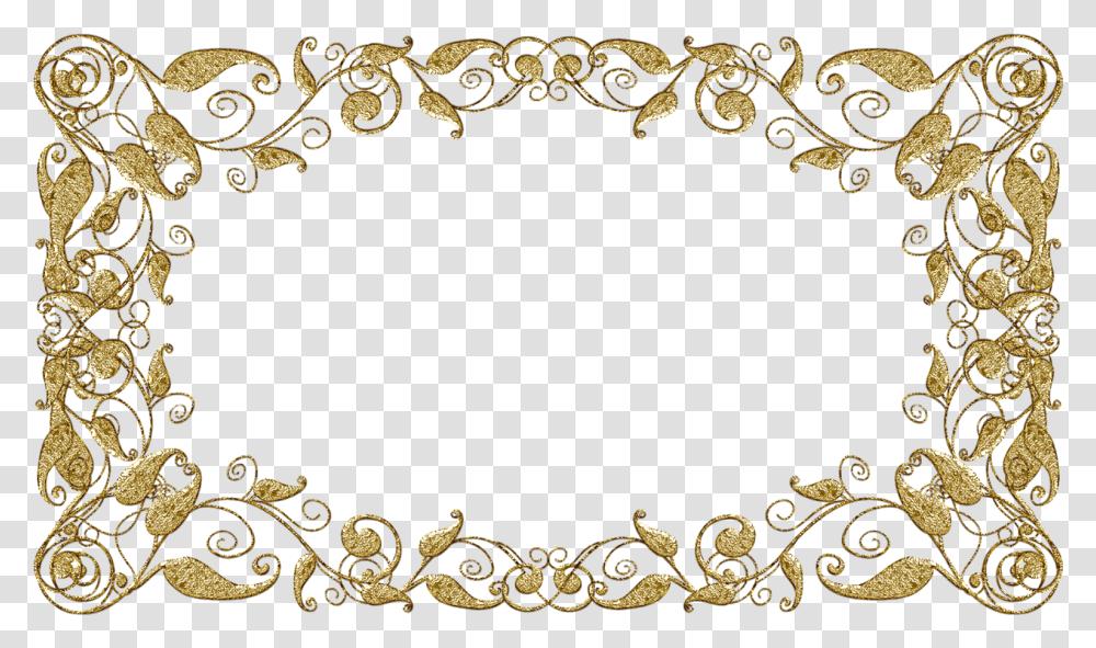 Moldura Arabesco Dourado Arabesco, Floral Design, Pattern Transparent Png