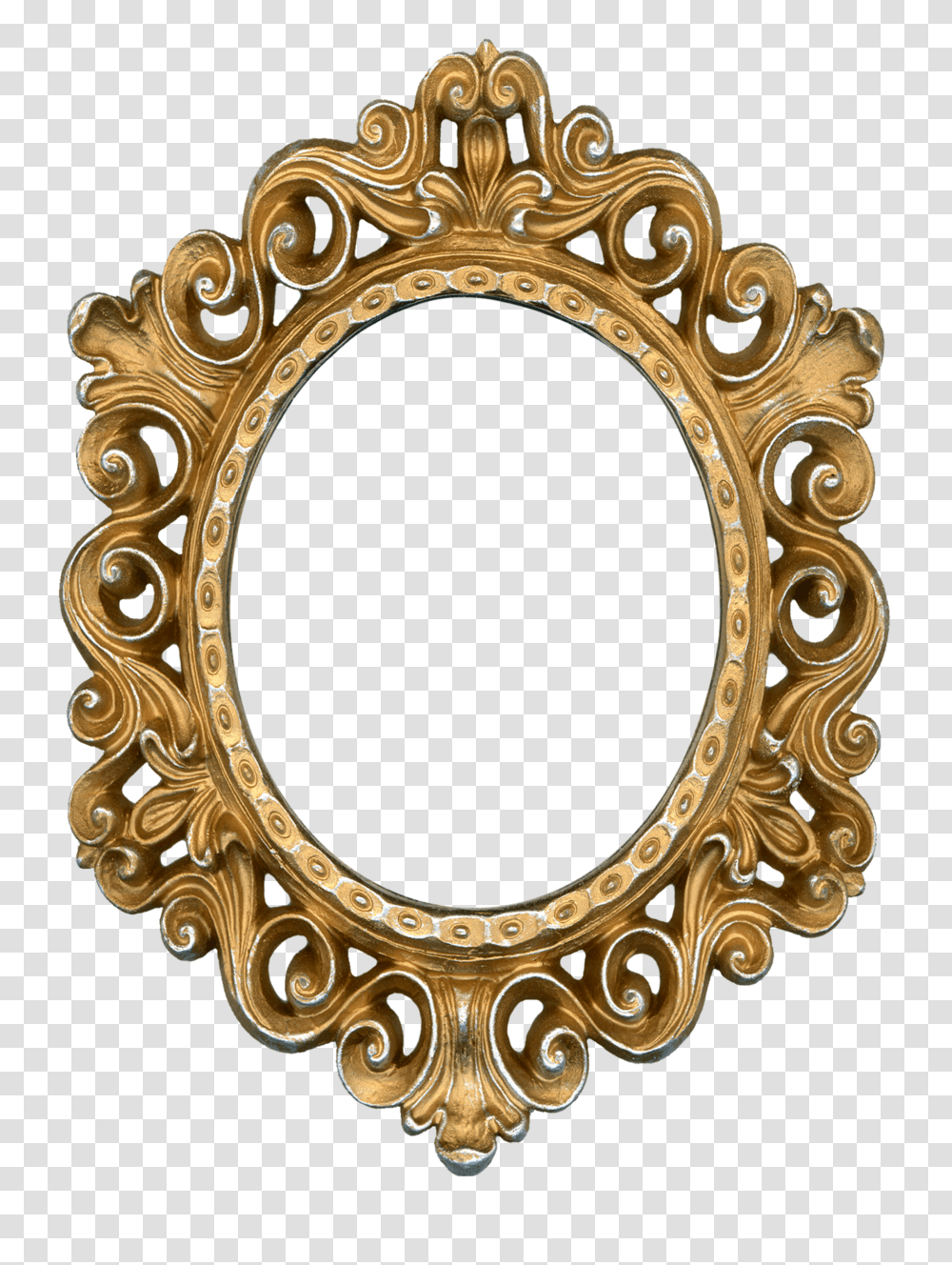 Moldura Para Espelho Show Glass, Gate, Oval, Gold, Mirror Transparent Png