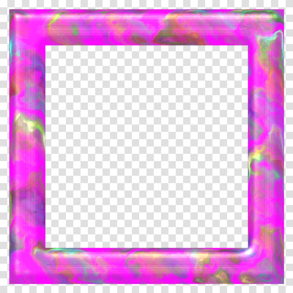 Moldura Quadrada Pink Mancha Picture Frame, Purple, Monitor, Screen, Electronics Transparent Png