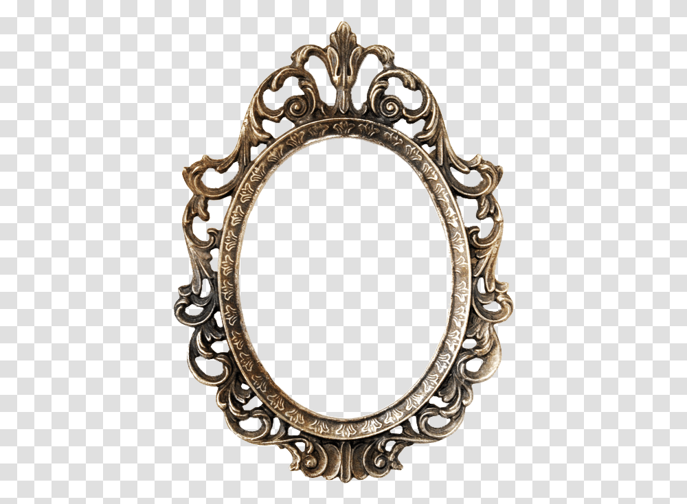 Moldura Quadro Redondo, Oval, Mirror, Bracelet, Jewelry Transparent Png