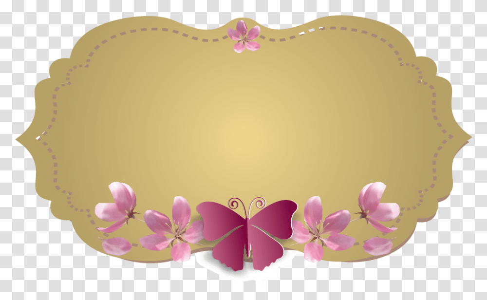 Molduras Douradas, Heart, Floral Design Transparent Png