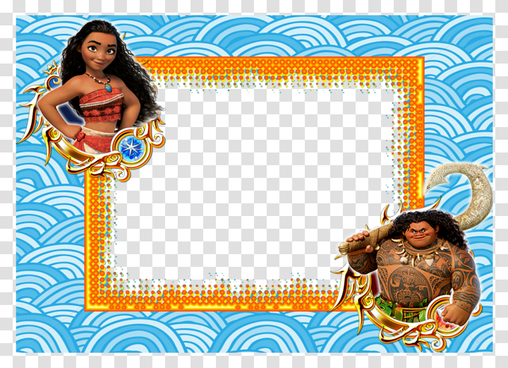 Molduras Para Fotos Moana, Person, Pattern Transparent Png