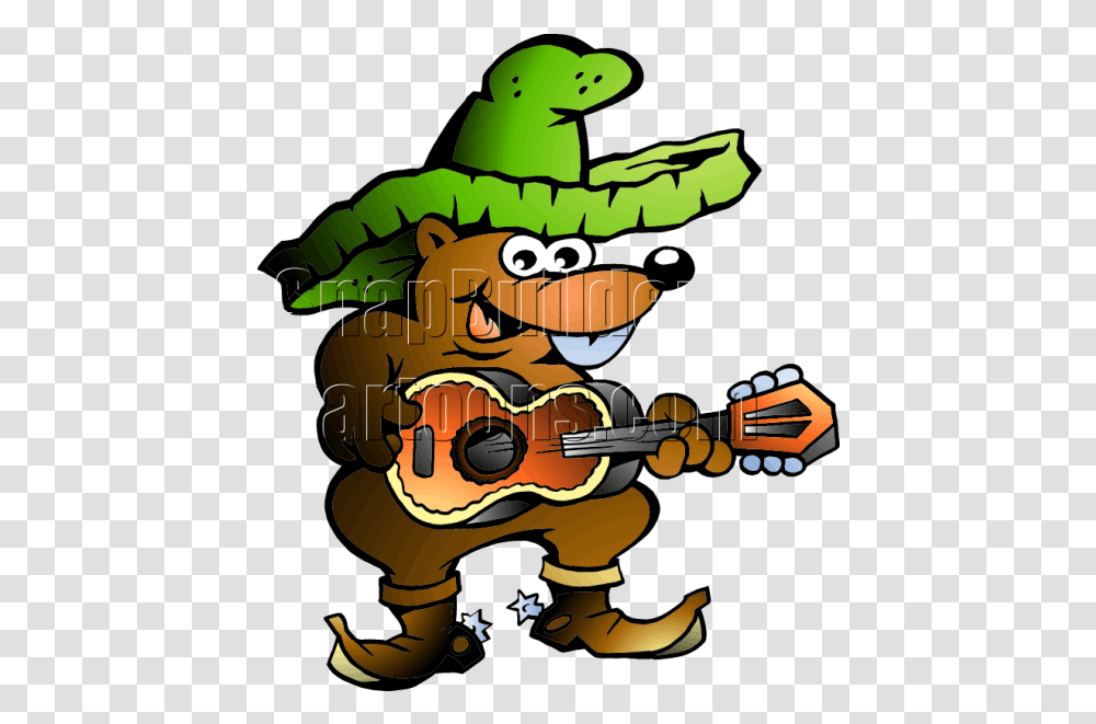 Mole Playing Guitar Poul Carlsen Tegning, Plant, Leisure Activities, Teeth, Mouth Transparent Png