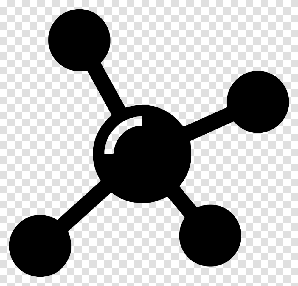 Molecule, Silhouette, Shovel, Tool, Stencil Transparent Png