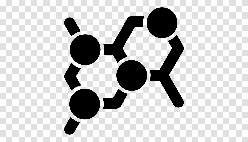 Molecules Icon, Number, Stencil Transparent Png