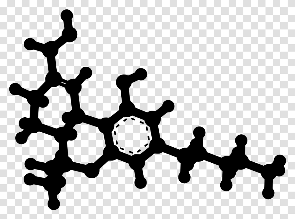 Molecules Thc Thc Molecular Structure 3d, Gray, World Of Warcraft Transparent Png