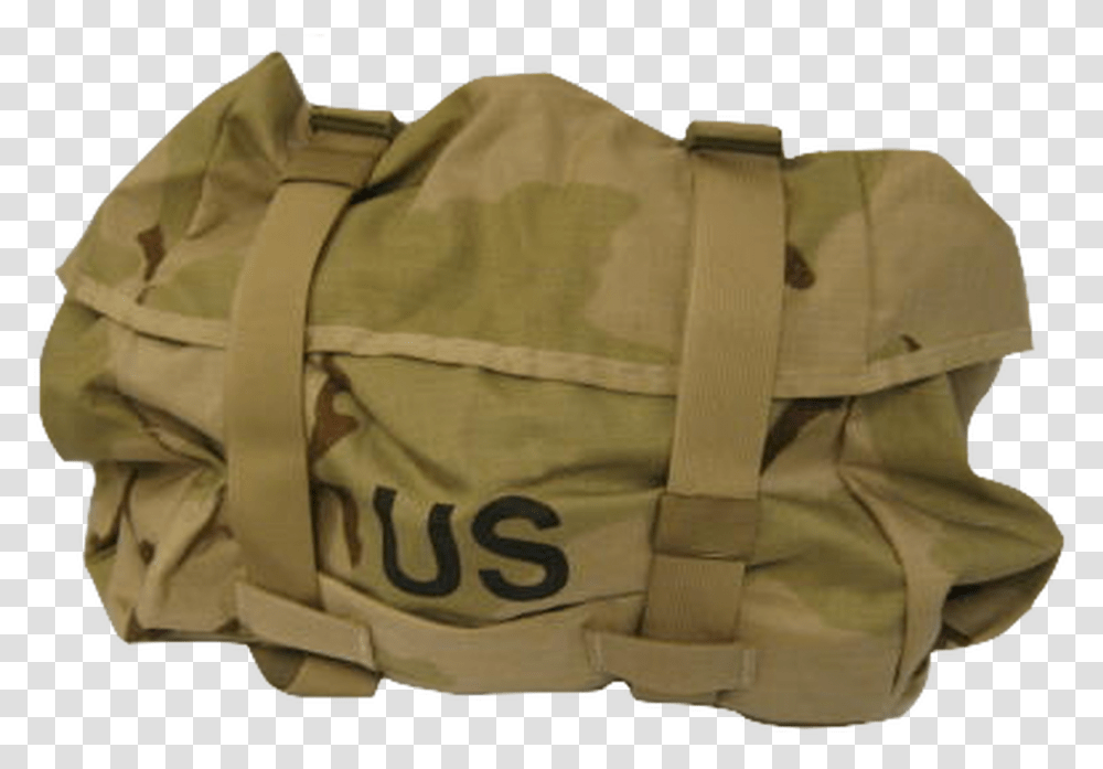 Molle Ii Sleep System Carrier 3 Color Desert, Khaki, Bag, Military Uniform, Canvas Transparent Png