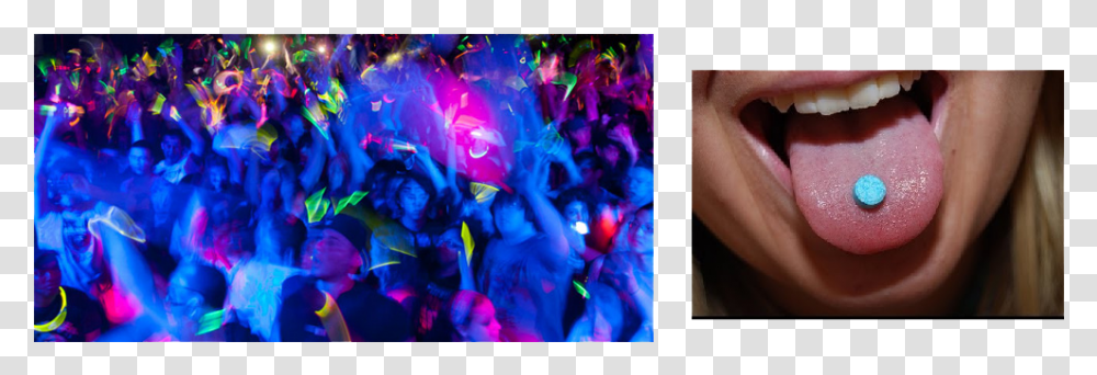 Molly Ecstasy Mdma Abuse Tongue, Lighting, Club, Person, Human Transparent Png