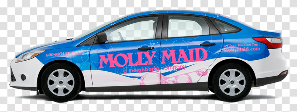 Molly Maid Car Molly Maid Lexington, Vehicle, Transportation, Tire, Wheel Transparent Png