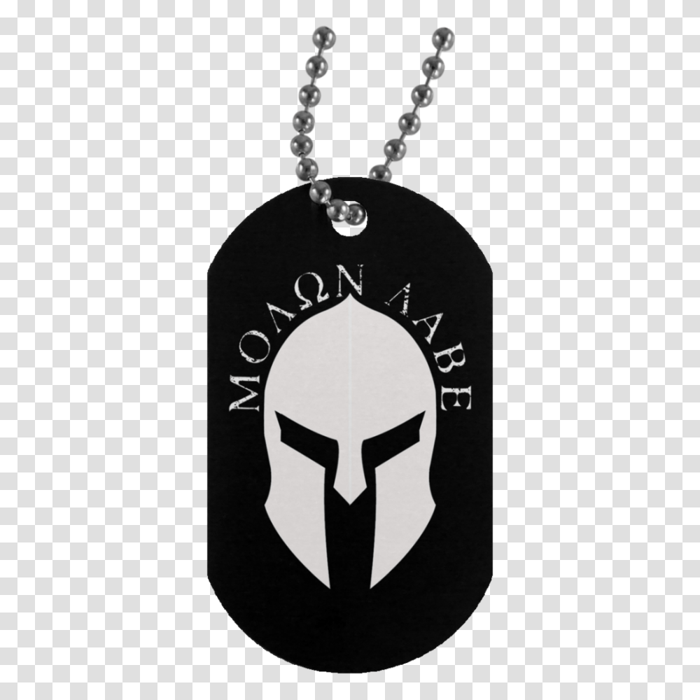 Molon Labe Dog Tags Warrior Code, Pendant, Locket, Jewelry, Accessories Transparent Png