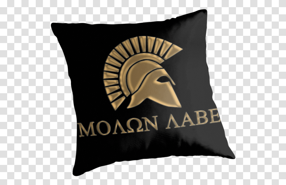 Molon Labe Spartan Warrior By Augustinet Molon Labe, Logo, Pillow Transparent Png