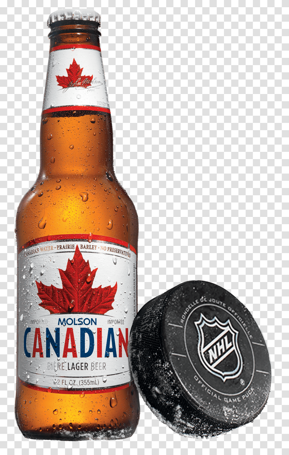 Molson Canadian Beer Bottle Transparent Png