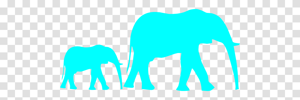 Mom And Baby Elephant Blue Clip Art, Wildlife, Animal, Mammal, Bison Transparent Png