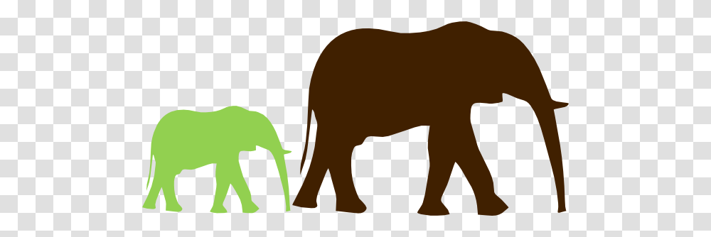 Mom And Baby Elephant Clip Art, Wildlife, Mammal, Animal, Buffalo Transparent Png
