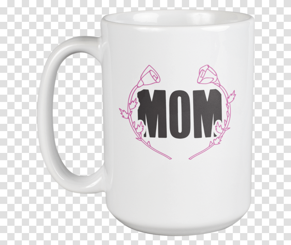 Mom Flower Design Coffee & Tea Mug For Mother's Day Mimi Or Women 15oz Serveware, Coffee Cup, Milk, Beverage, Drink Transparent Png