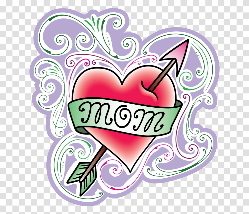 Mom Heart Tattoo Red Handed Fpg Wheelchairwalker Bag Heart, Graphics, Doodle, Drawing, Text Transparent Png