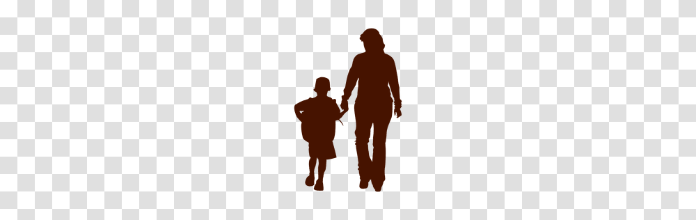 Mom Holding Kid Family Silhouette, Person, Human, Hand, People Transparent Png