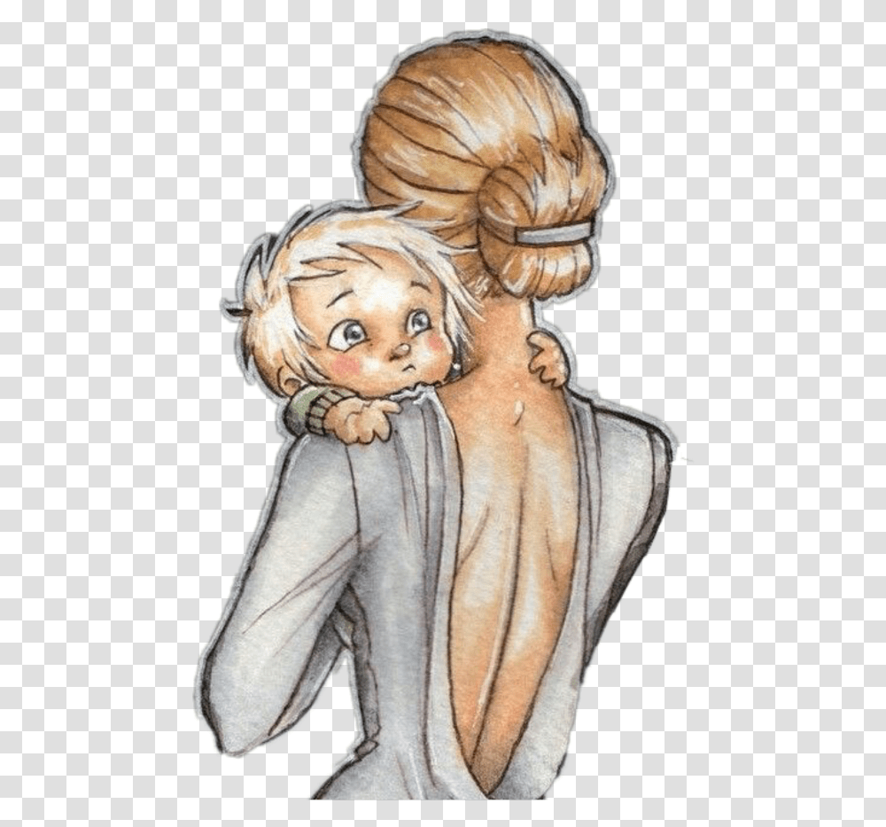 Mom Mother Child Baby Mom And Baby Sketch, Person, Human, Toy Transparent Png