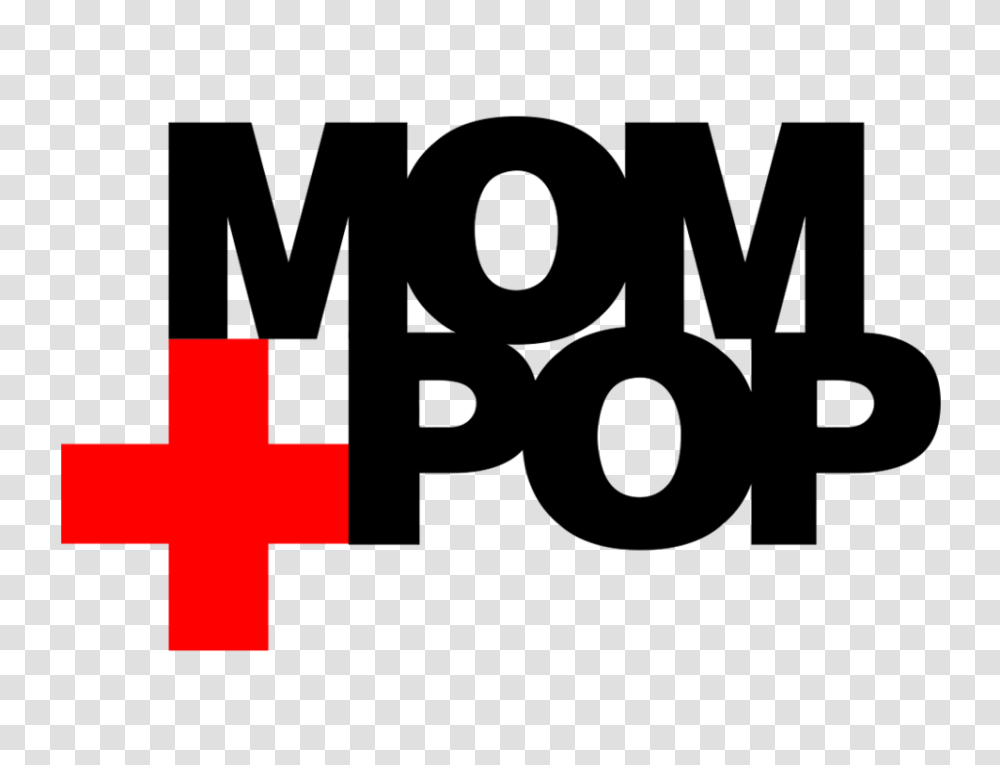 Mom Pop Logo Mom Pop Music, Symbol, Trademark, First Aid, Red Cross Transparent Png