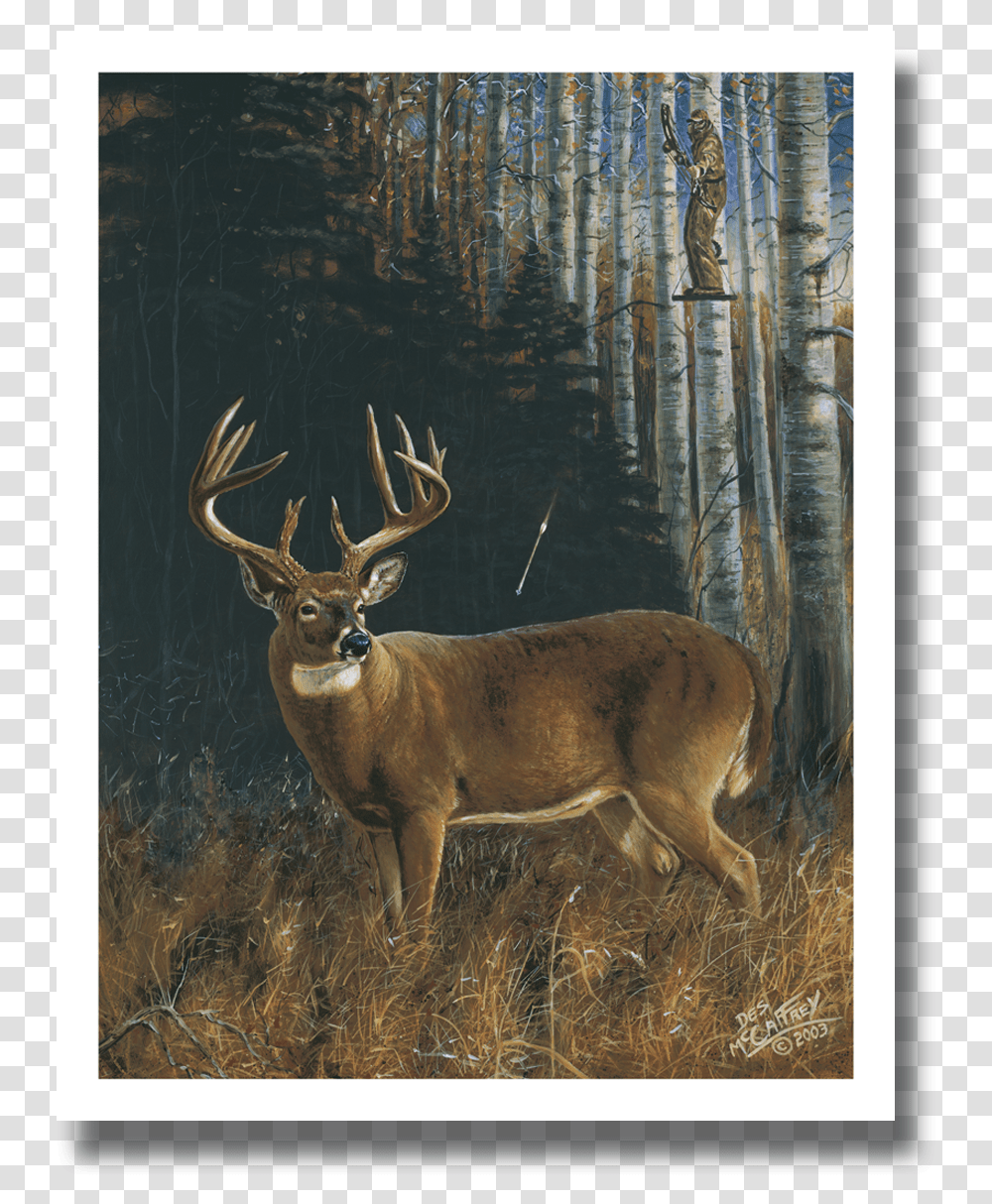 Moment Of Truth PrintClass Lazyload Lazyload Fade Whitetail Deer Bow Hunting Painting, Antelope, Wildlife, Mammal, Animal Transparent Png