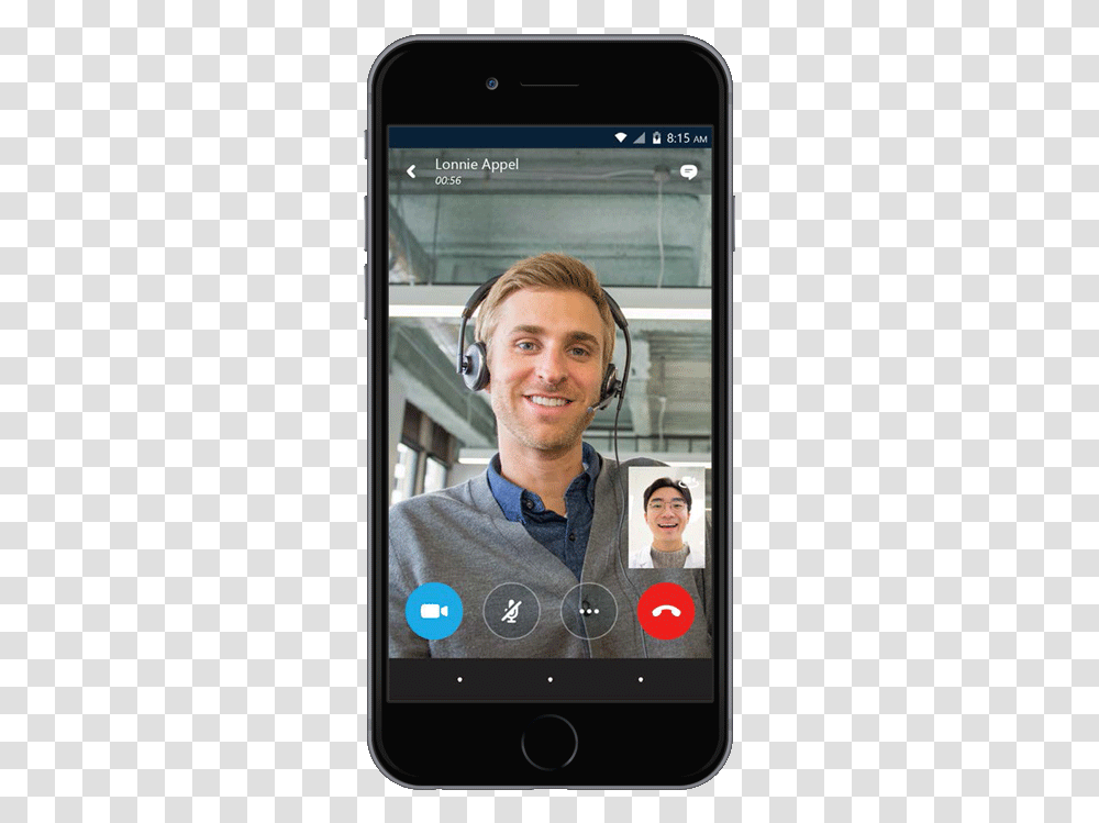 Momentum Skype For Business Phone Skype For Business Smartphone, Mobile Phone, Electronics, Person, Face Transparent Png