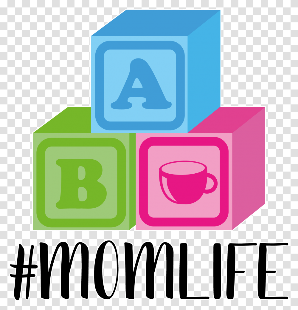 Momlife Mom Mommy Baby Cute Mother Mum Words, Alphabet, Number Transparent Png