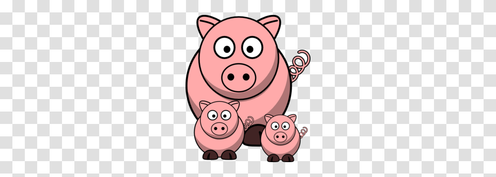 Momma Pig With Baby Pigs Clip Art, Animal, Mammal, Sea Life Transparent Png