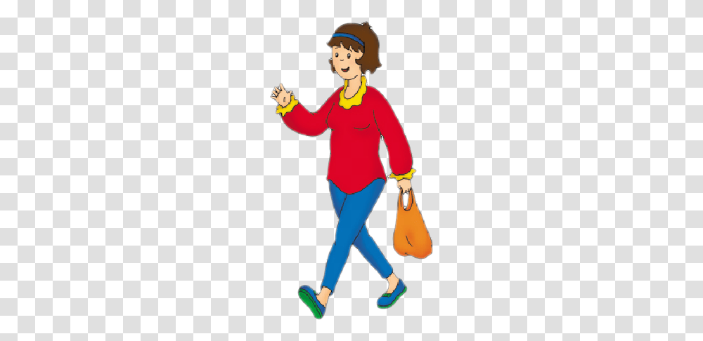 Mommy M E M O R I E S Caillou Old Kids Tv Shows, Person, Sleeve, Pants Transparent Png