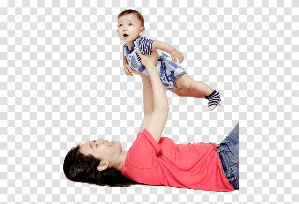 Mommy Plus Baby Jumping, Person, Human, Working Out, Sport Transparent Png